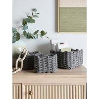 The Very Collection Set Of 3 Chunky Hand Rope Storage