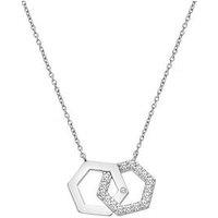 Hot Diamonds Hexagon Wt Necklace