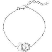 Hot Diamonds Hexagon Wt Bracelet