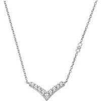 Hot Diamonds Fine V Necklace