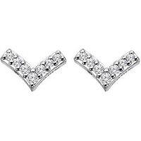 Hot Diamonds Fine V Earrings