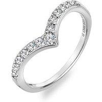 Hot Diamonds Fine V Ring