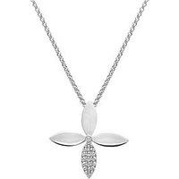 Hot Diamonds Cross Flower Pendant