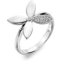 Hot Diamonds Cross Flower Ring