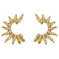 Hot Diamonds 3/4 Sun Statement Earrings - Ygp