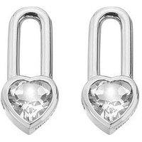 Hot Diamonds Solitaite Oblong Earrings - Heart