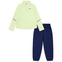 Nike Boys Half Zip Top & Pant Set - Navy