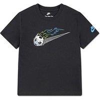Nike Boys Soccer Swoosh T-Shirt - Grey