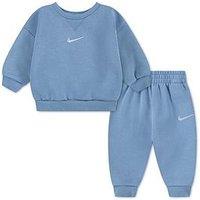 Nike Unisex Essential Fleece Crew Set - Blue