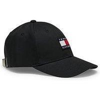 Tommy Hilfiger Kids' Flag Logo Six-Panel Baseball Cap - Black