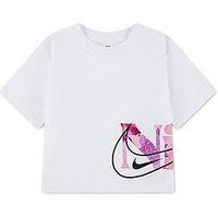 Nike Girls Move With Nature Boxy Short Sleeve T-Shirt - White