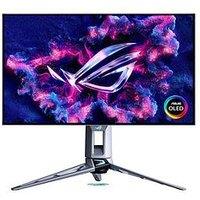 Asus Rog Swift Pg27Aqwp-W 26.5" Oled Gaming Monitor - Dual Mode Qhd 540Hz/Hd 720Hz - Trueblack Glossy Tandem Oled