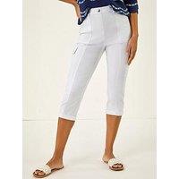 Roman Cropped Cargo Stretch Trouser