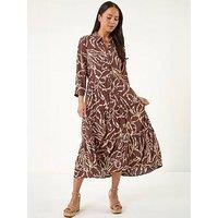 Roman Petite Tiered Midi Dress