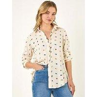 Roman Dusk Floral Embroidered Shirt