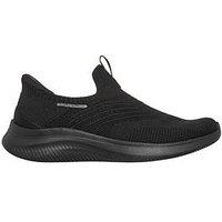 Skechers Ultra Flex 4.0 Pure Dream Engineered Ultra Stretch Knit Slip-Ins - Black