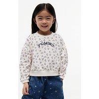 Tommy Hilfiger Logo Relaxed Terry Sweatshirt - Floweraop