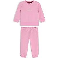 Tommy Hilfiger Rope Logo Sweatshirt And Joggers Sets - Classic Pink