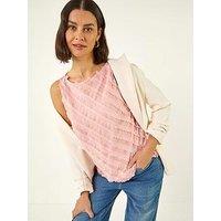 Roman Fringe Detail Trim Vest