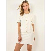 Roman Dusk Buttoned Knit Top