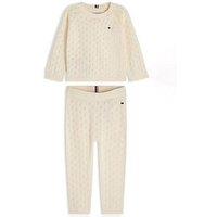 Tommy Hilfiger Baby Pointelle Knit Sweater And Leggings Gift Set - Cream