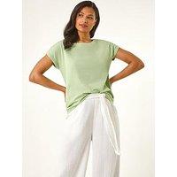 Roman Plain Stretch Cotton Jersey T-Shirt