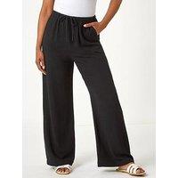 Roman Petite Linen Mix Wide Leg Trouser