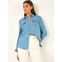 Roman Denim Pocket Front Shirt