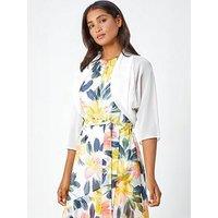 Roman Ruched Hem Chiffon Bolero