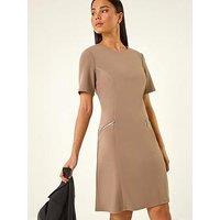 Roman Petite Zip Pocket Stretch Dress