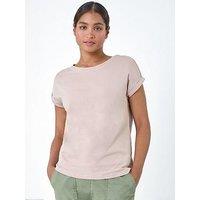 Roman Plain Stretch Cotton Jersey T-Shirt
