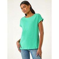 Roman Plain Stretch Cotton Jersey T-Shirt
