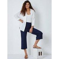 Roman Cropped Stretch Culotte