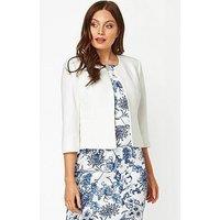 Roman 3/4 Sleeve Tailored Jacquard Jacket