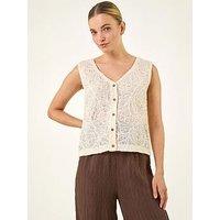 Roman Dusk Sequin Detail Waistcoat