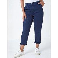 Roman Petite Cotton Blend Stretch Chino Trousers