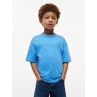 Tommy Hilfiger Boys Tonal Flag Graphic Short Sleeve T-Shirt - Blue