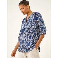 Roman Floral Puff Print Shirt