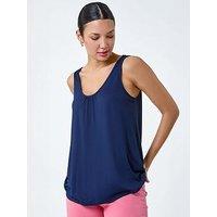 Roman Plain V-Neck Stretch Jersey Vest Top