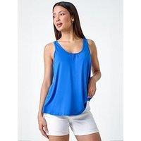 Roman Plain V-Neck Stretch Jersey Vest Top