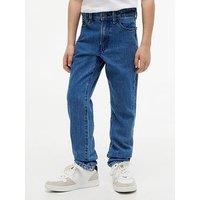 Tommy Hilfiger Flag Embroidery Faded Straight Jeans - Denim Medium 01