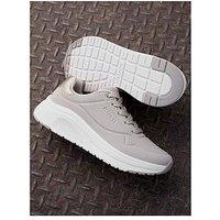 Skechers Uno Lite Metallic Trim Lace-Up Fashion Trainers - Natural