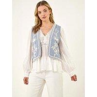 Roman Dusk Floral Detail Waistcoat