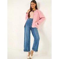 Roman Patterned Pocket Edge Jacket