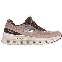 Skechers Glide-Step Pro Soft Mirage Engineered Jacquard Mesh Knotted Bungee - Brown
