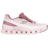 Skechers Glide-Step Pro Soft Mirage Engineered Jacquard Mesh Knotted Bungee - Pink