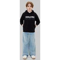 Calvin Klein Jeans Boys Graphic Hoodie - Black