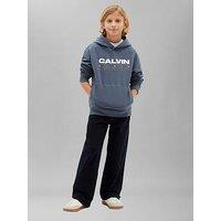 Calvin Klein Jeans Boys Graphic Hoodie - Blue