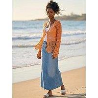 Roman Crochet Knit Cardigan