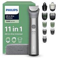 Philips Multigroom 5000 Series All-In-One 11-Piece Trimmer Shaver And Clipper For Face, Head & Body, 13 Length Settings (0.5-16 Mm), Mg5941/15